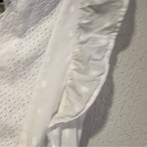 American Eagle Outfitters White Eyelet Cotton Romper size small - Picture 8 of 15